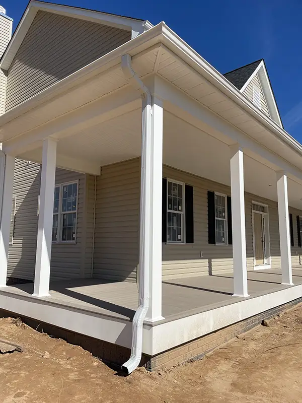 New Gutters Installed on Fredericksburg area home